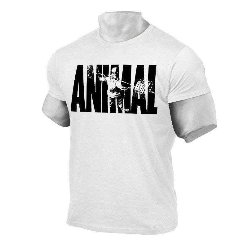 Cross-border 2018ANIMAL Men's sports fitness T-shirts sports short sleeve manufacturers