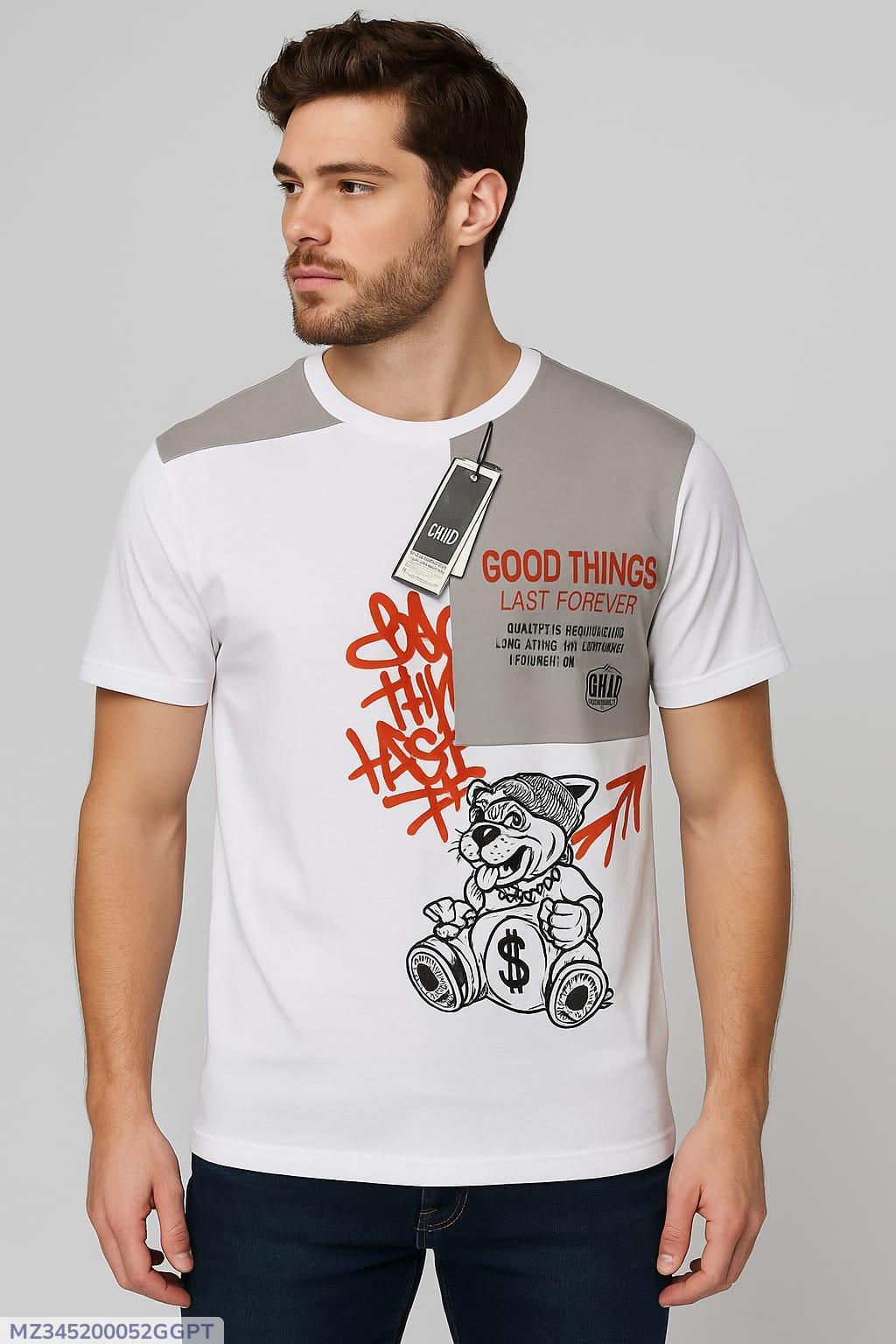 Men's Cotton Jersey Printed T-Shirt