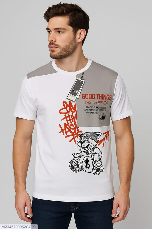 Men's Cotton Jersey Printed T-Shirt