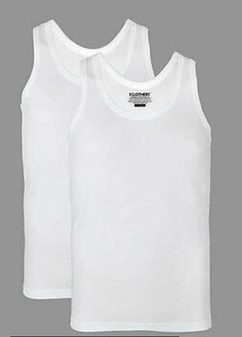Men's Cotton Vest, Pack of 2